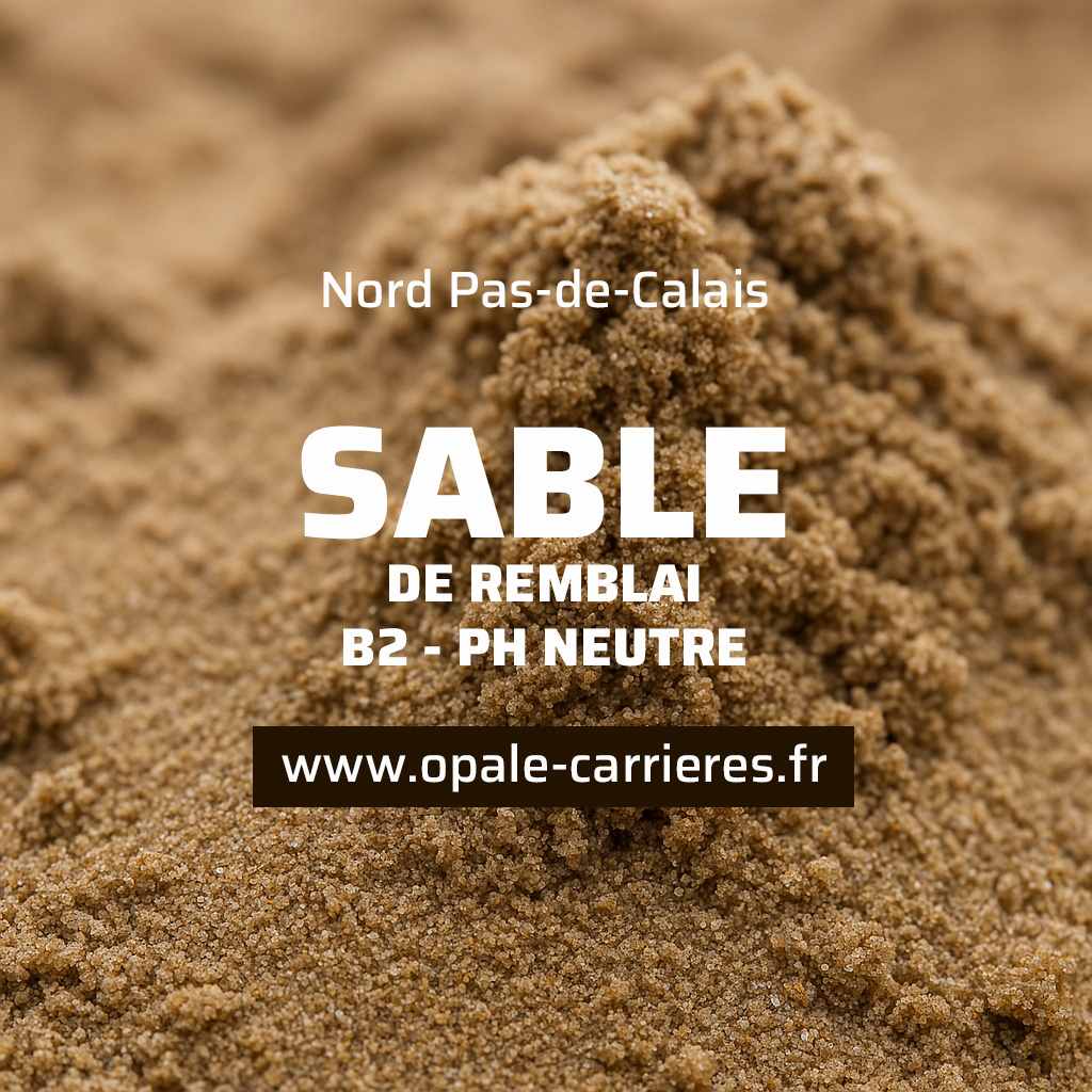 Sable de remblai B2 à côté de Boulogne